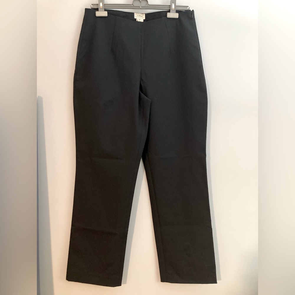 New L.L.Bean women’s black side-zip trouser size 12